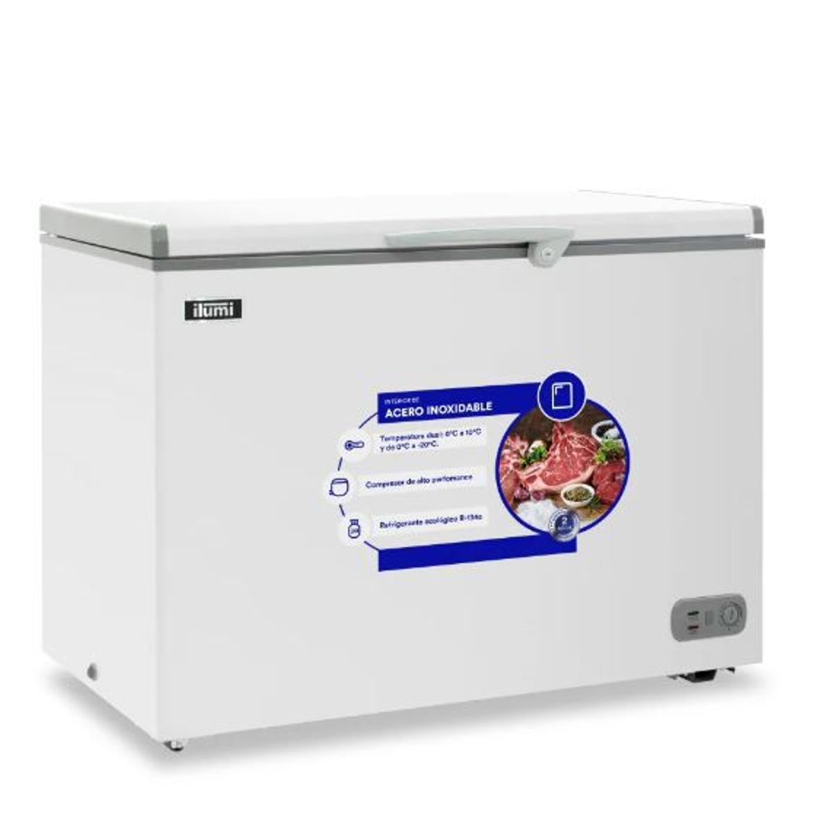 ILUMI - Congeladora Ilumi TFI-3400WH- Blanco