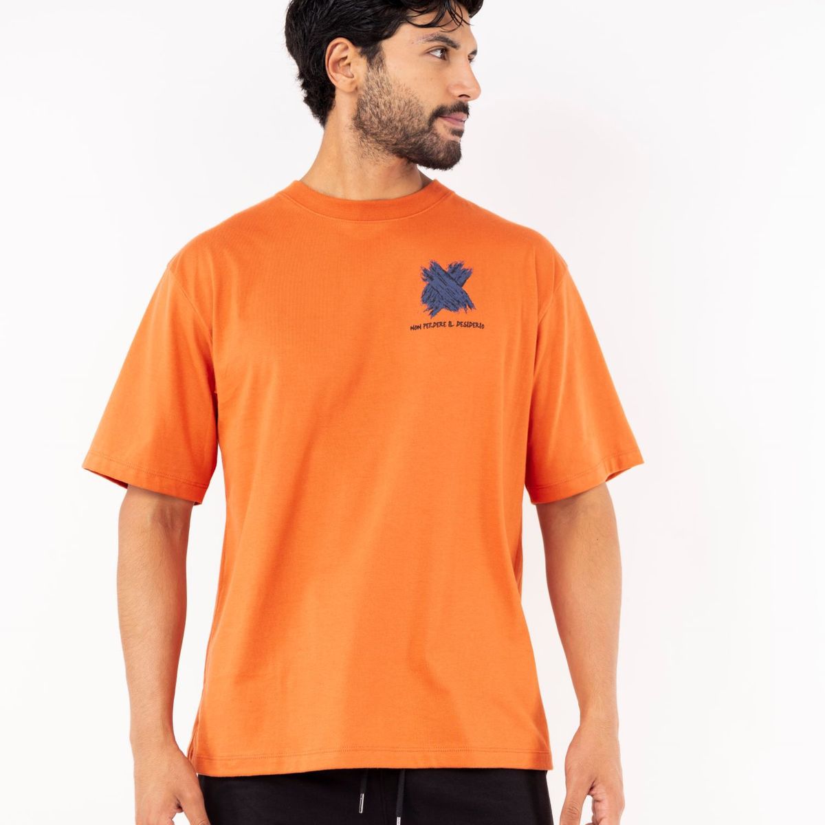 QH - Polo oversize algodón alto gramaje con estampado