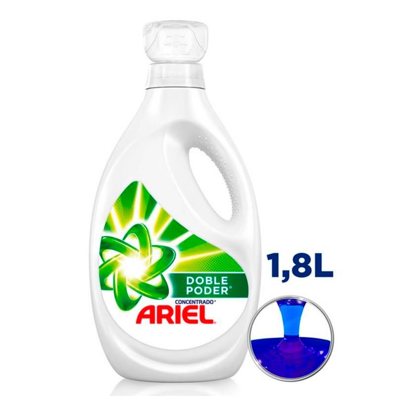 ARIEL - Detergente Líquido Ariel Doble Poder  1.8 L