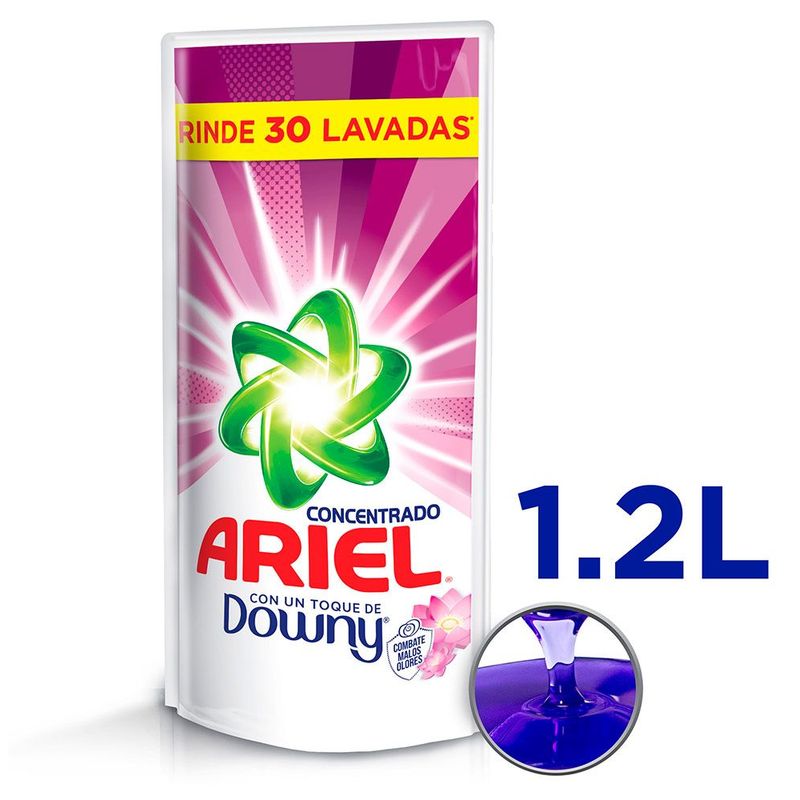 ARIEL - Detergente Líquido Ariel Concentrado Toque Downy  1.2L