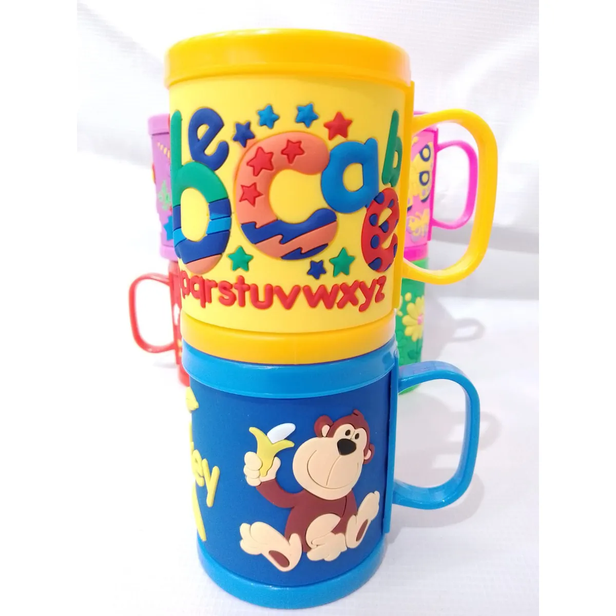 GENERICO - Taza De Plastico Con Diseño 3D En Silicona Color Azul