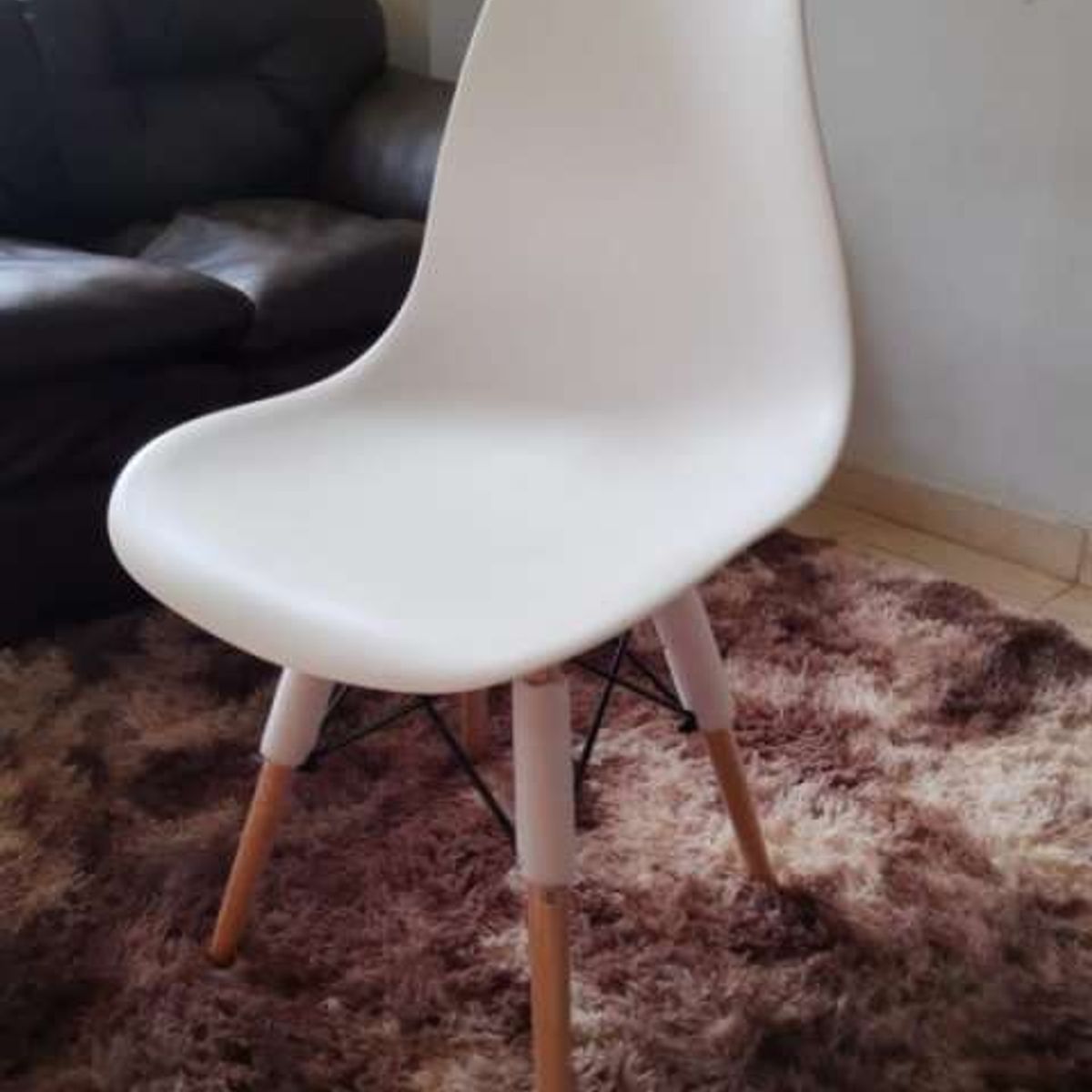 OFIDEAS - Silla de Comedor Diseño Eames Color Blanco x2 unid Ofideas
