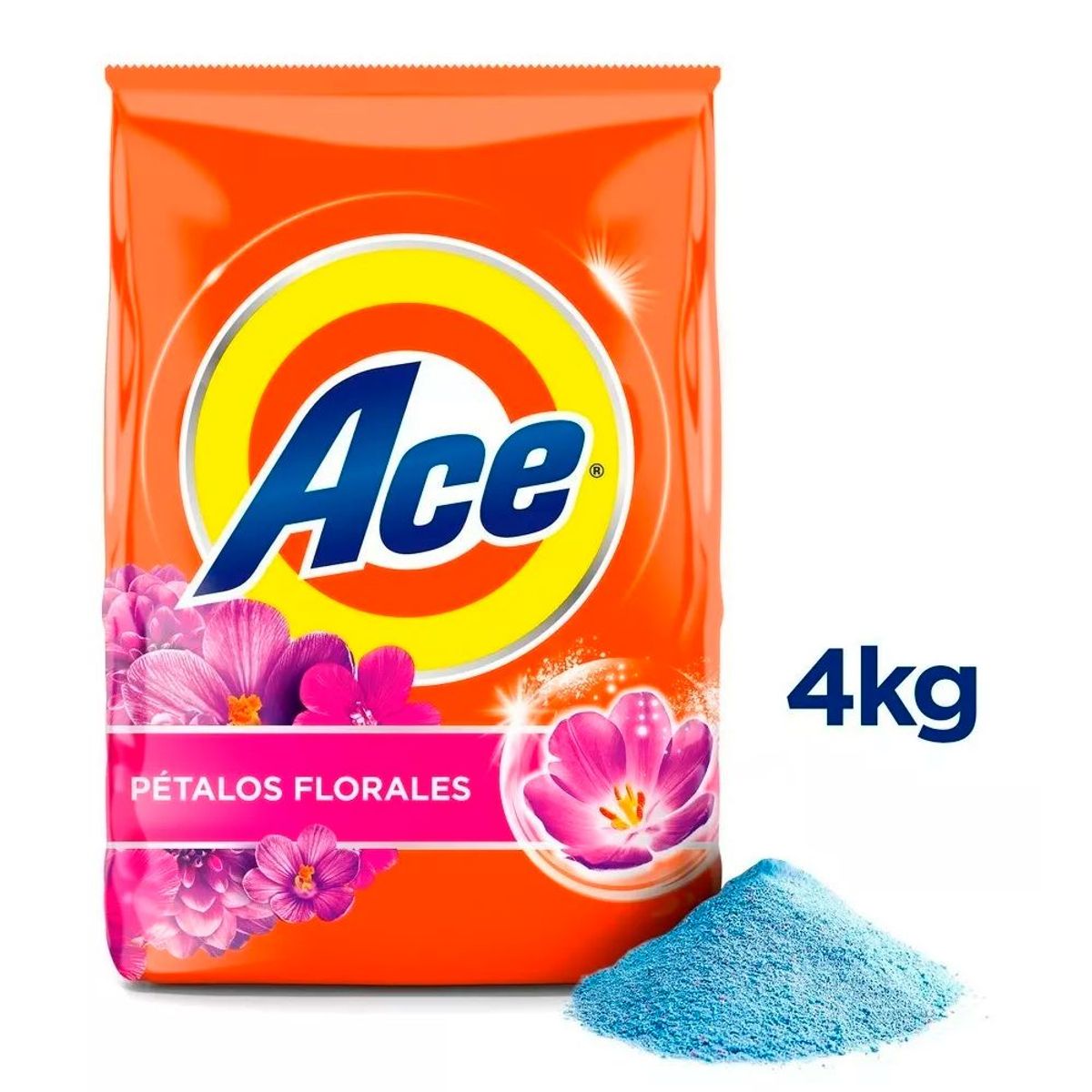 ACE - Detergente en Polvo Ace Pétalos Florales 4 kg
