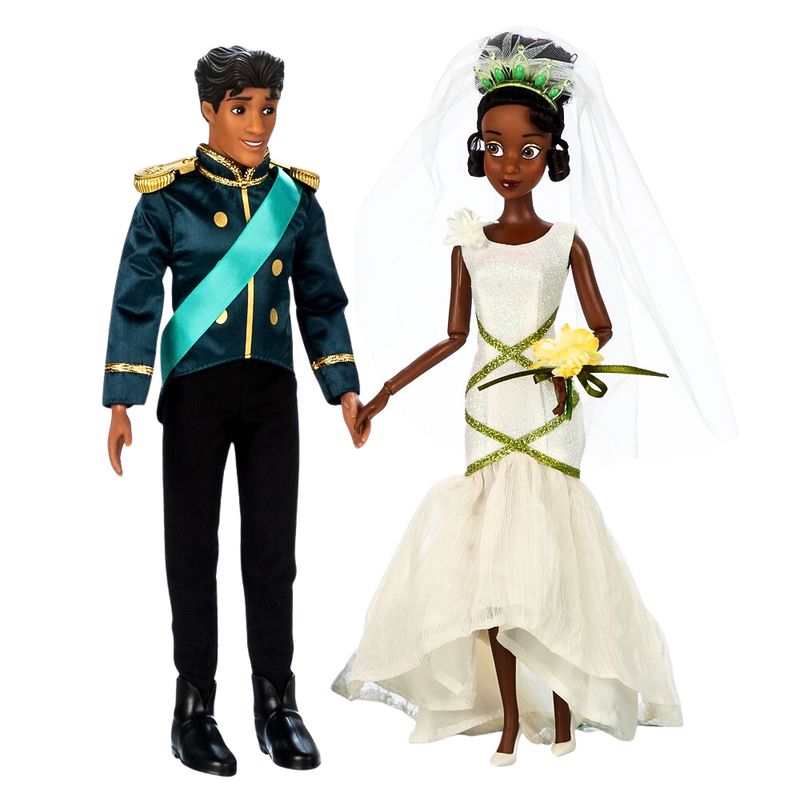 DISNEY - Muñeca Princesa Tiana y Naveen Pack de Novios