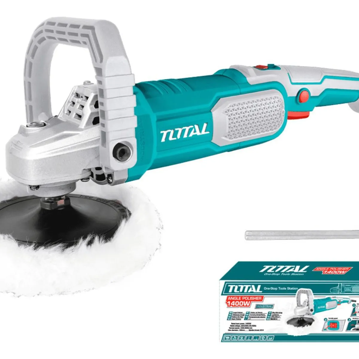 TOTAL TOOLS - Pulidora angular 1400w industrial Total