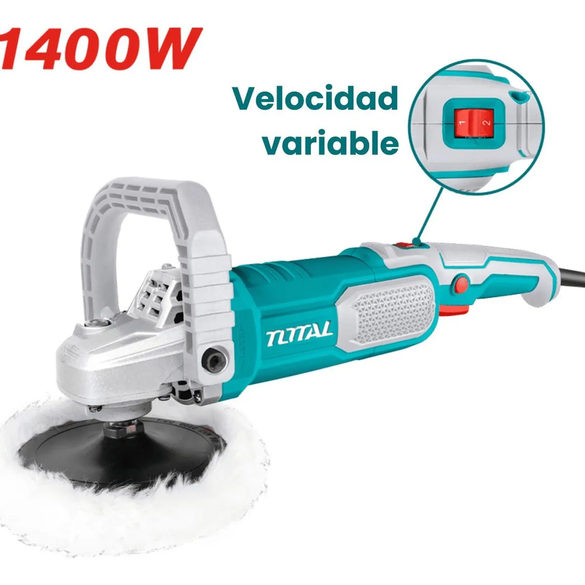 TOTAL TOOLS - Pulidora angular 1400w industrial Total