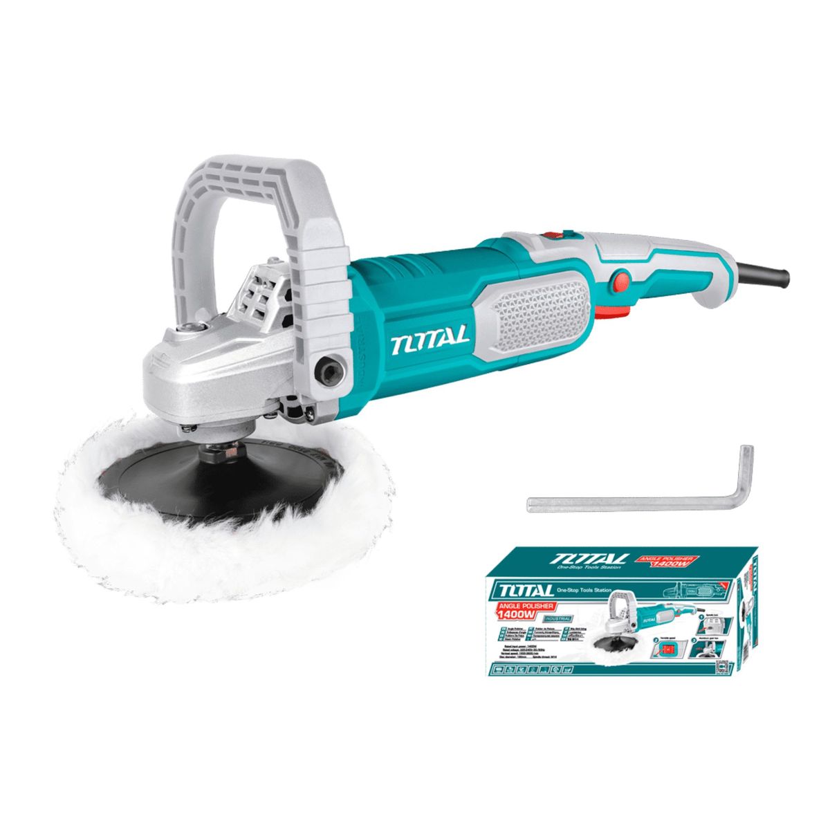 TOTAL TOOLS - Pulidora angular 1400w industrial Total