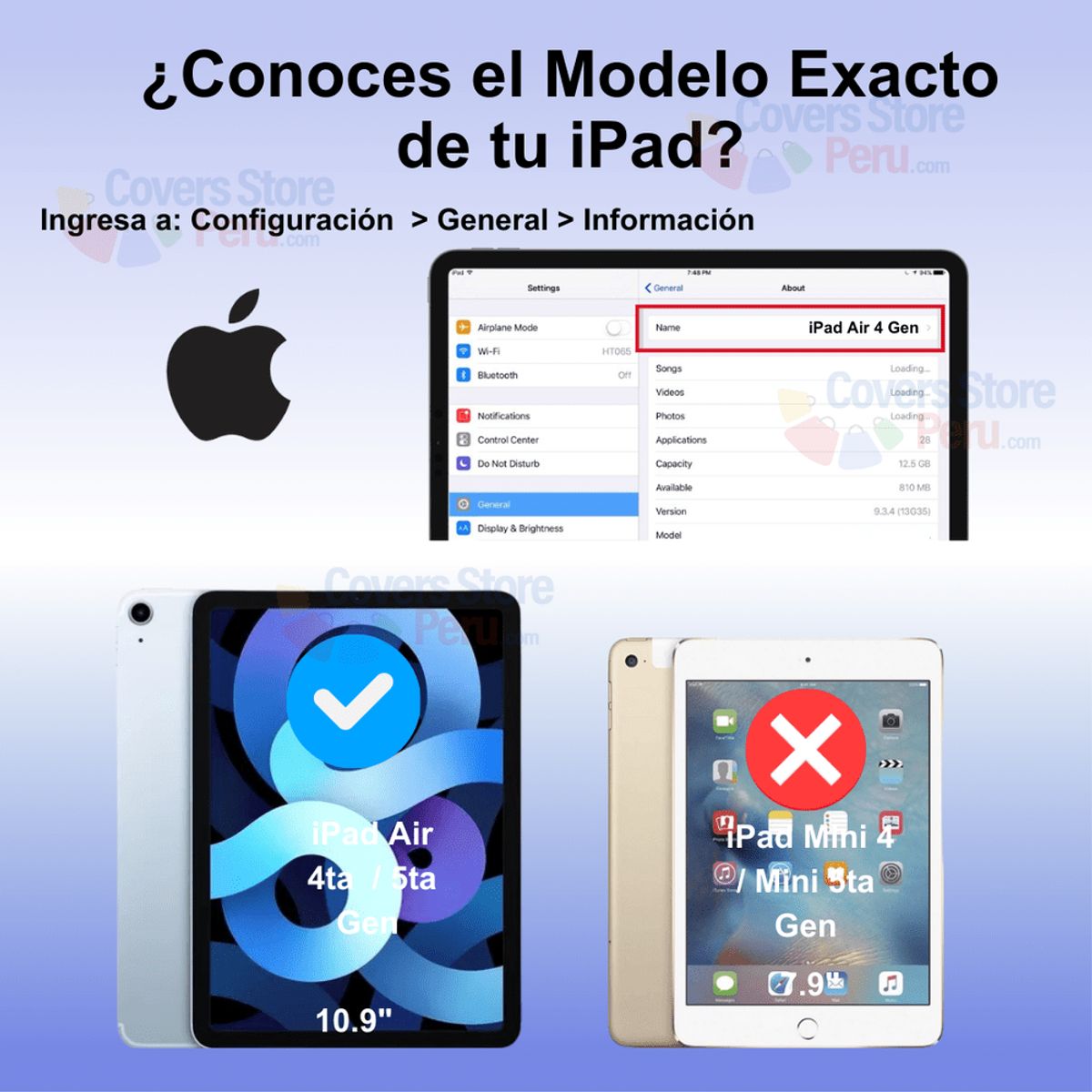 GENERICO - Mica for iPad Air 4ta Gen 10.9 " - A2316 de Cerámica Matte Antishock