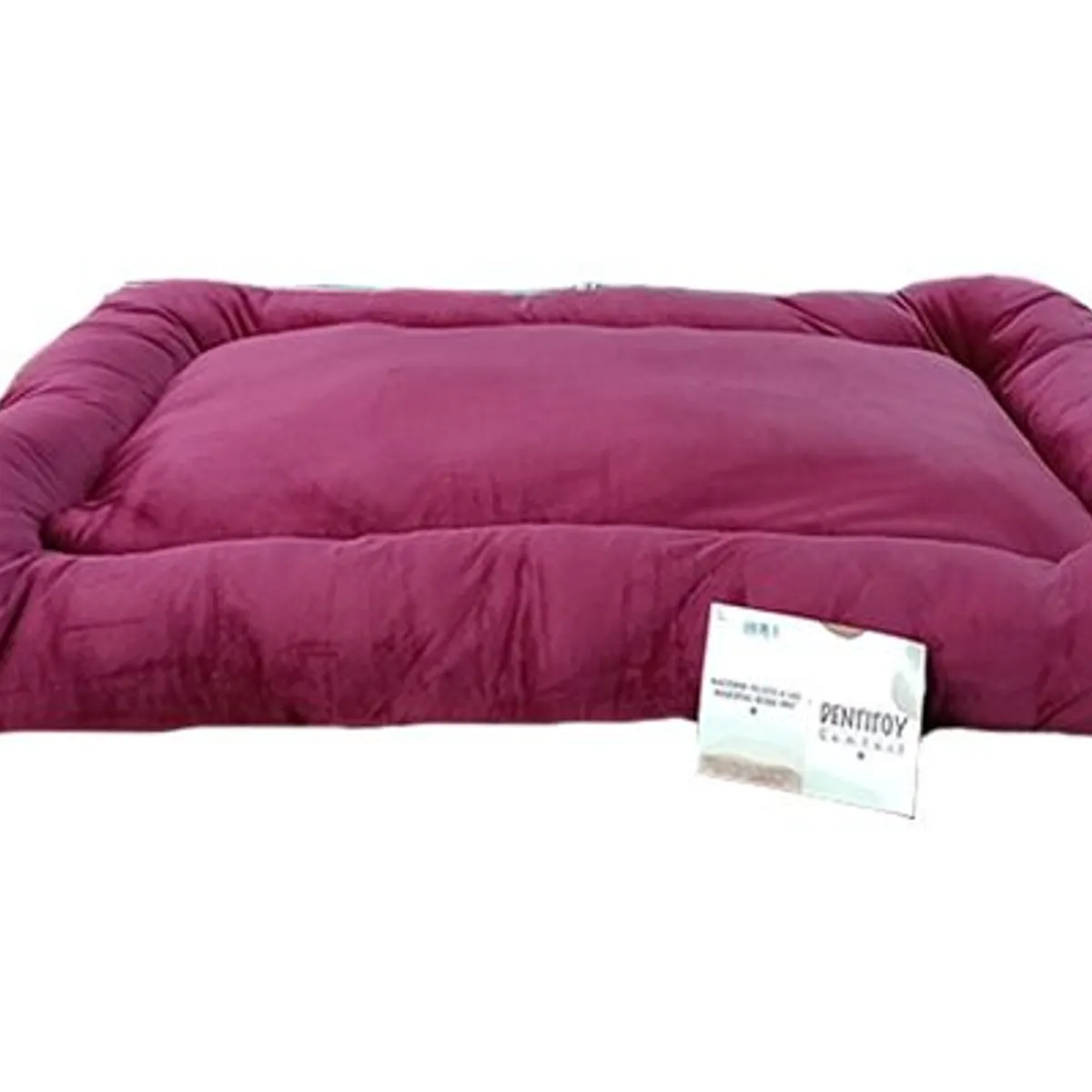 GENERICO - CAMA COLCHONETA PARA PERRO COLOR VINO
