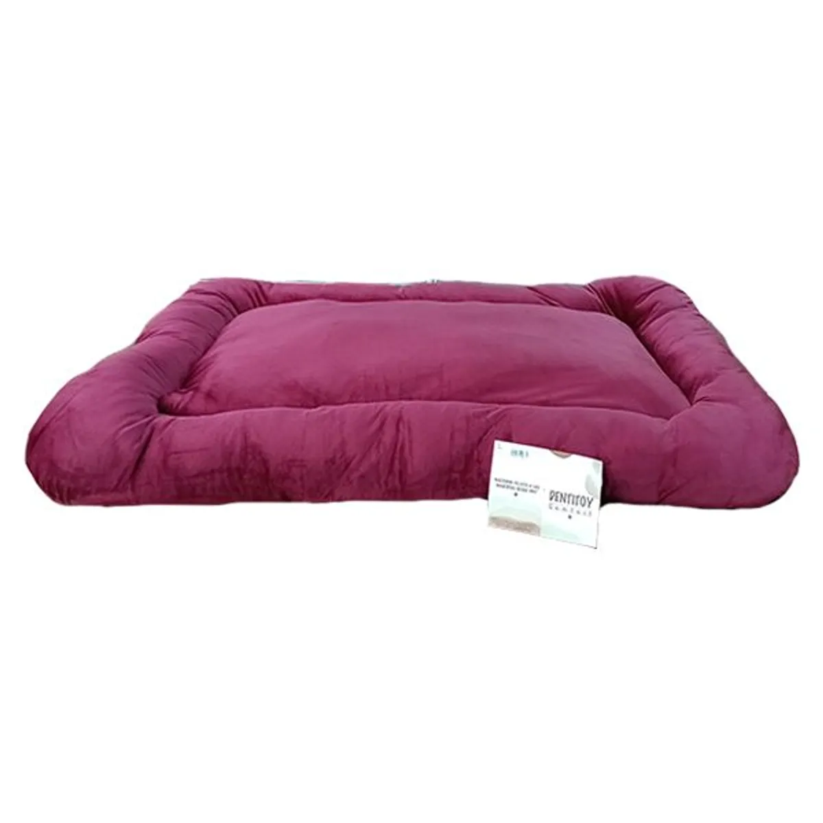 GENERICO - CAMA COLCHONETA PARA PERRO COLOR VINO
