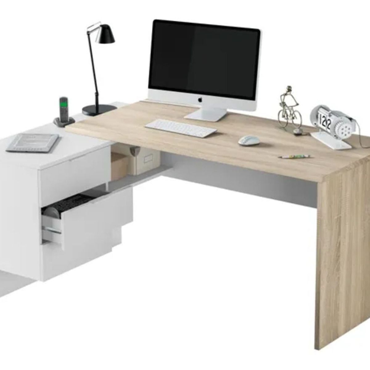 TU MESITA - Escritorio Moderno Mirlo color BlancoDuna TU MESITA