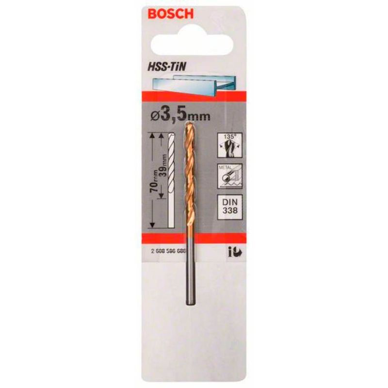 BOSCH - Broca Bosch Hss-Tin  3.5mm