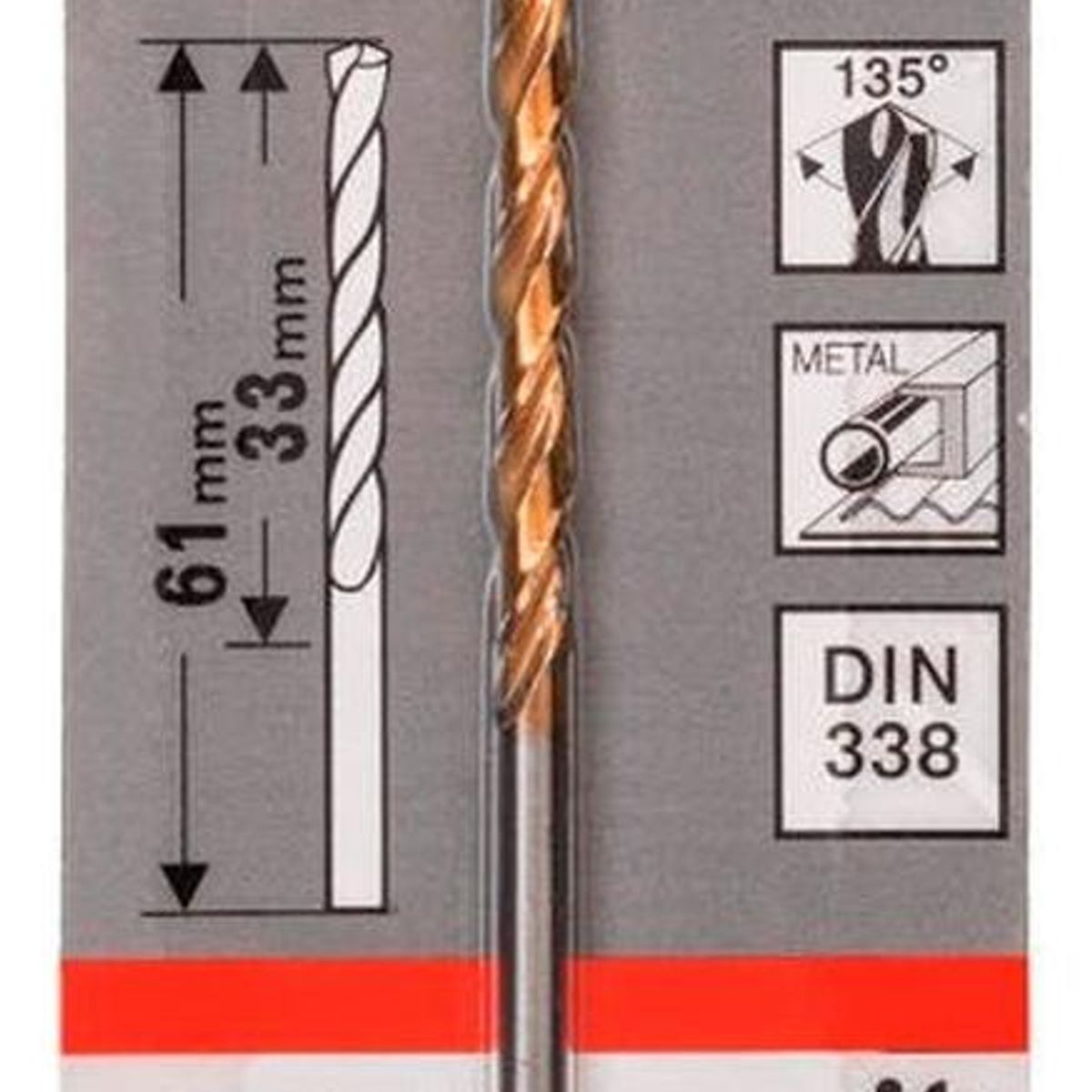 BOSCH - Broca Hss-Tin Titanio Bosch 3Mm