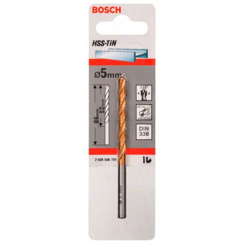 BOSCH - Broca Bosch Hss-Tin 5mm