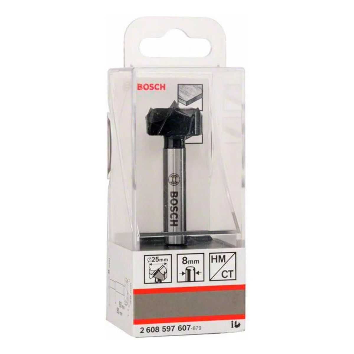 BOSCH - Broca Madera Melamina MDF Bisagra Forstner Bosch 25 mm