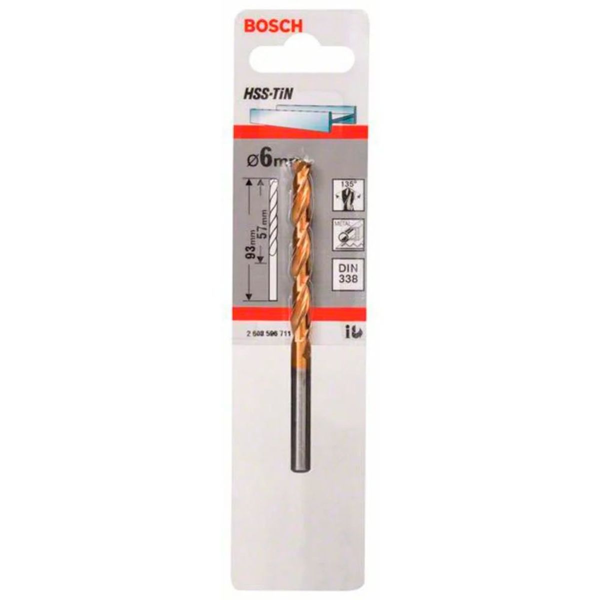BOSCH - Broca Bosch Hss-Tin 6mm