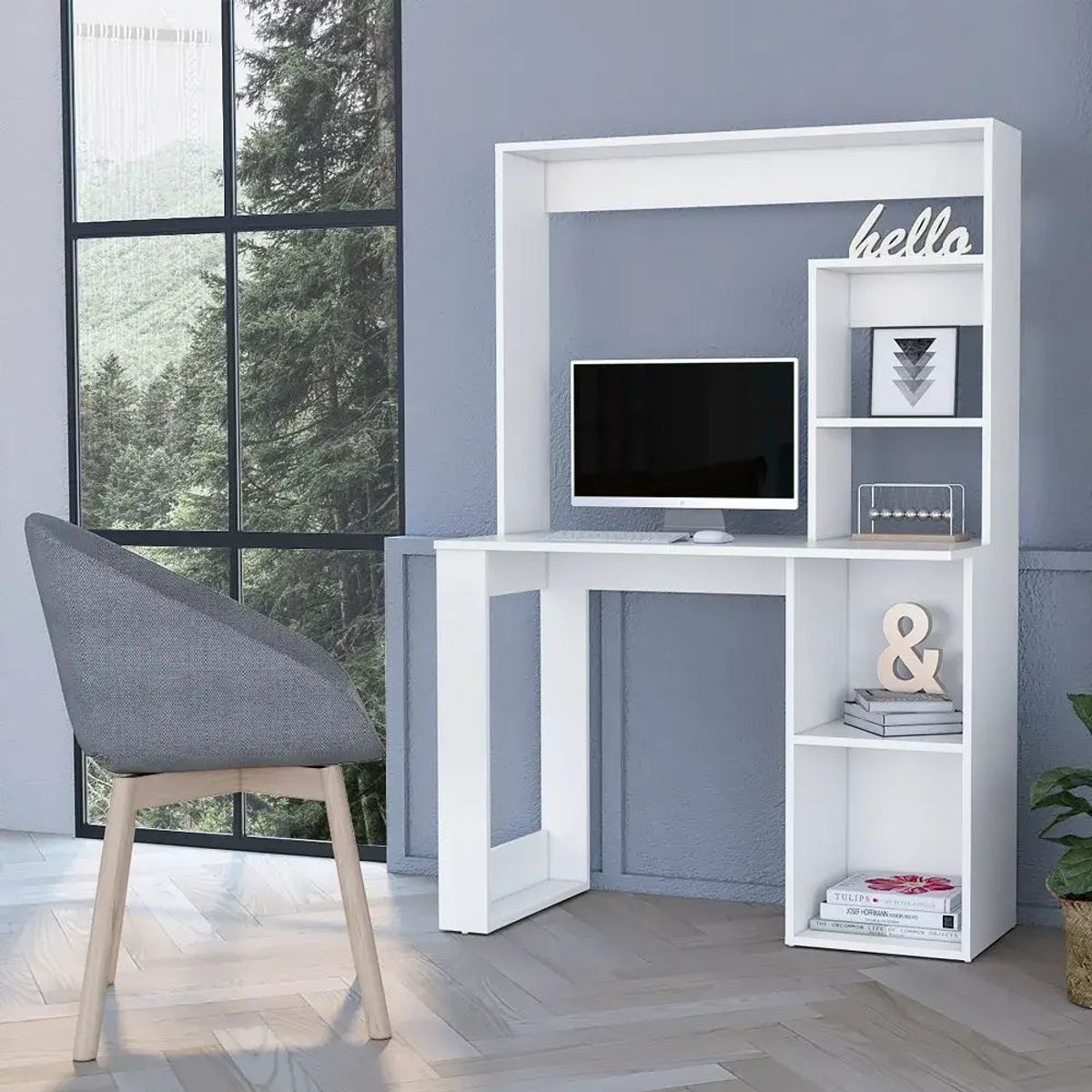 TU MESITA - Escritorio Moderno Marko color Blanco TU MESITA