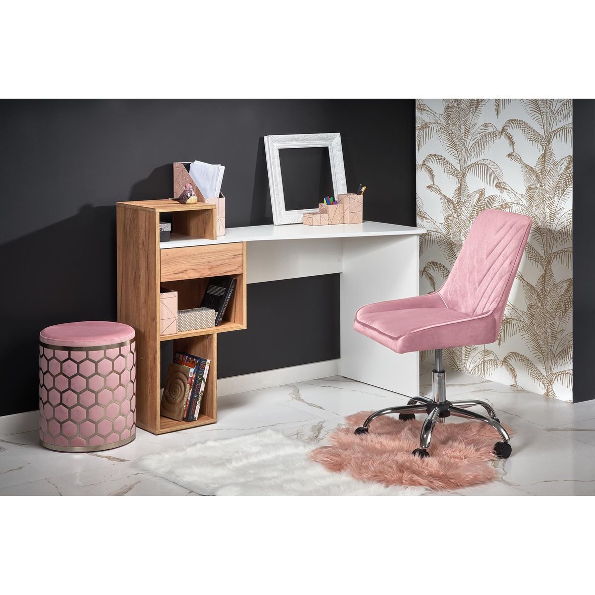 TU MESITA - Escritorio Moderno Isac color BlancoDuna TU MESITA