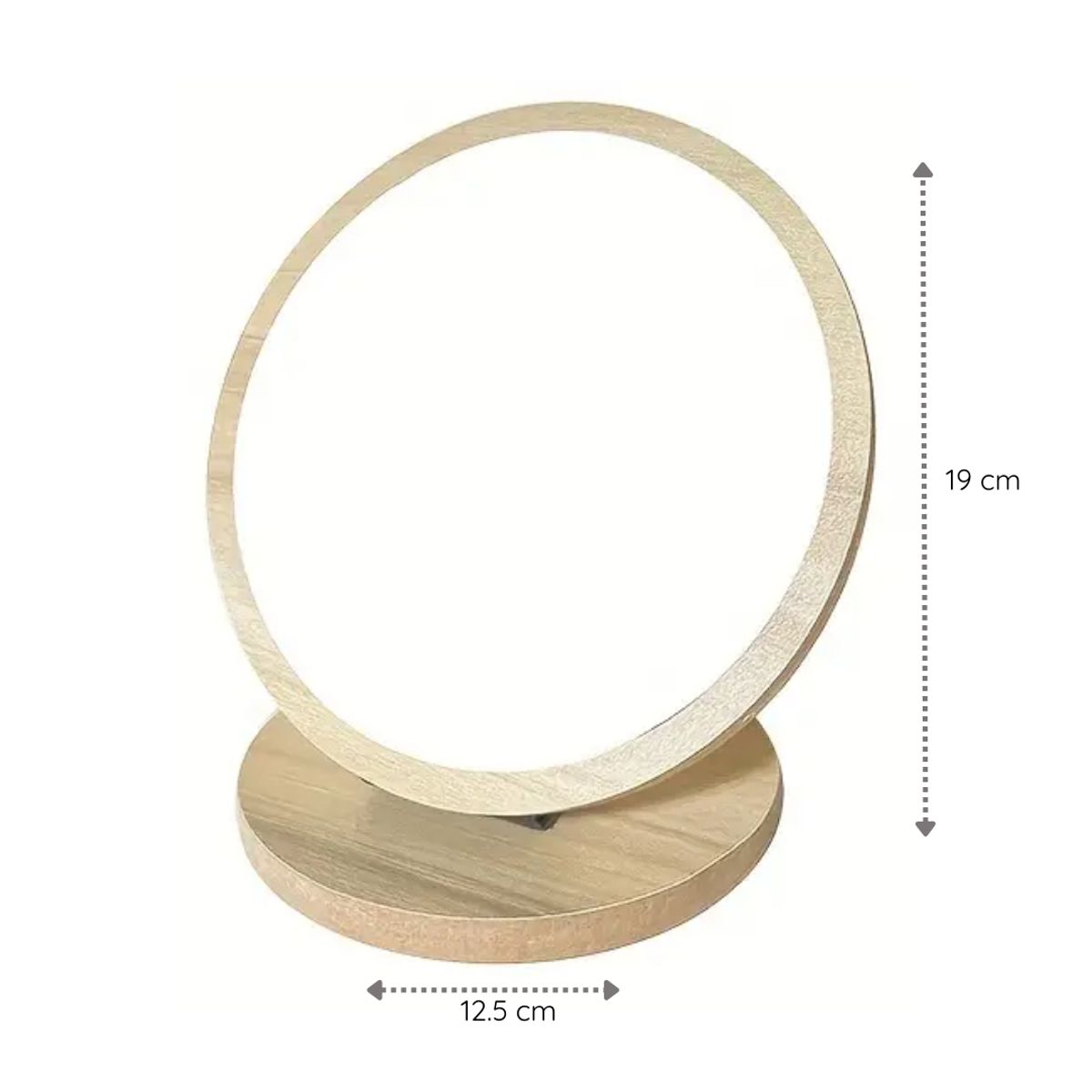 INSPIRA MARKET - Espejo circular aesthetic de madera