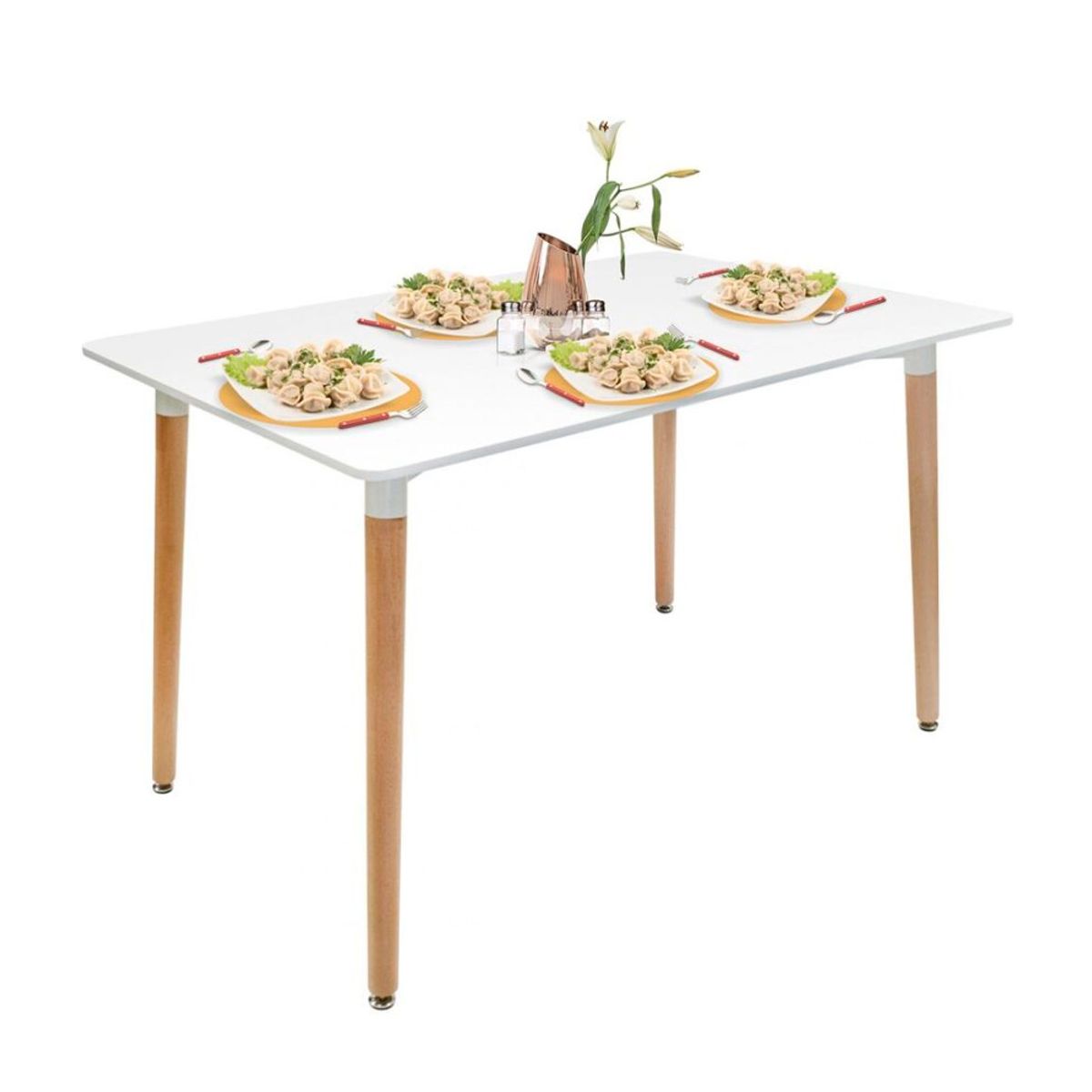 Mesa De Comedor Luigi Blanco 120x80 Cm Ofideas, marca OFIDEAS - Foto Principal
