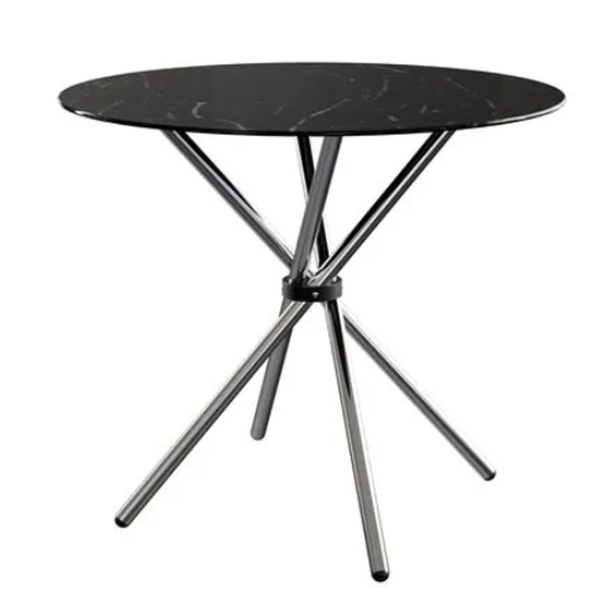 OFIDEAS - Mesa de Comedor Nodos 90 Cm Vidrio Marmoleada 2 Personas Ofideas