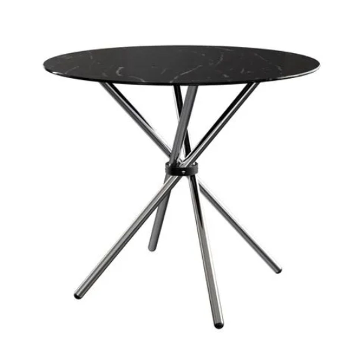 OFIDEAS - Mesa de Comedor Nodos 90 Cm Vidrio Marmoleada 2 Personas Ofideas
