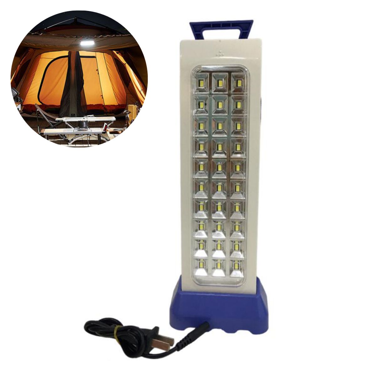 INSPIRA MARKET - Lampara de emergencia camping exterior LED