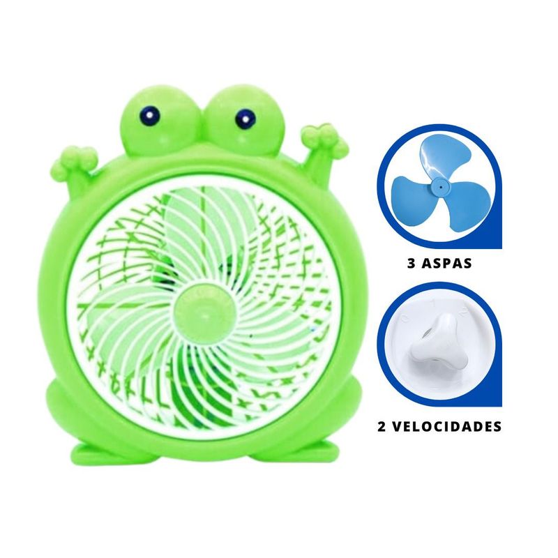 GENERICO - Ventilador Kawai de 2 Velocidades Modelo Sapito 2