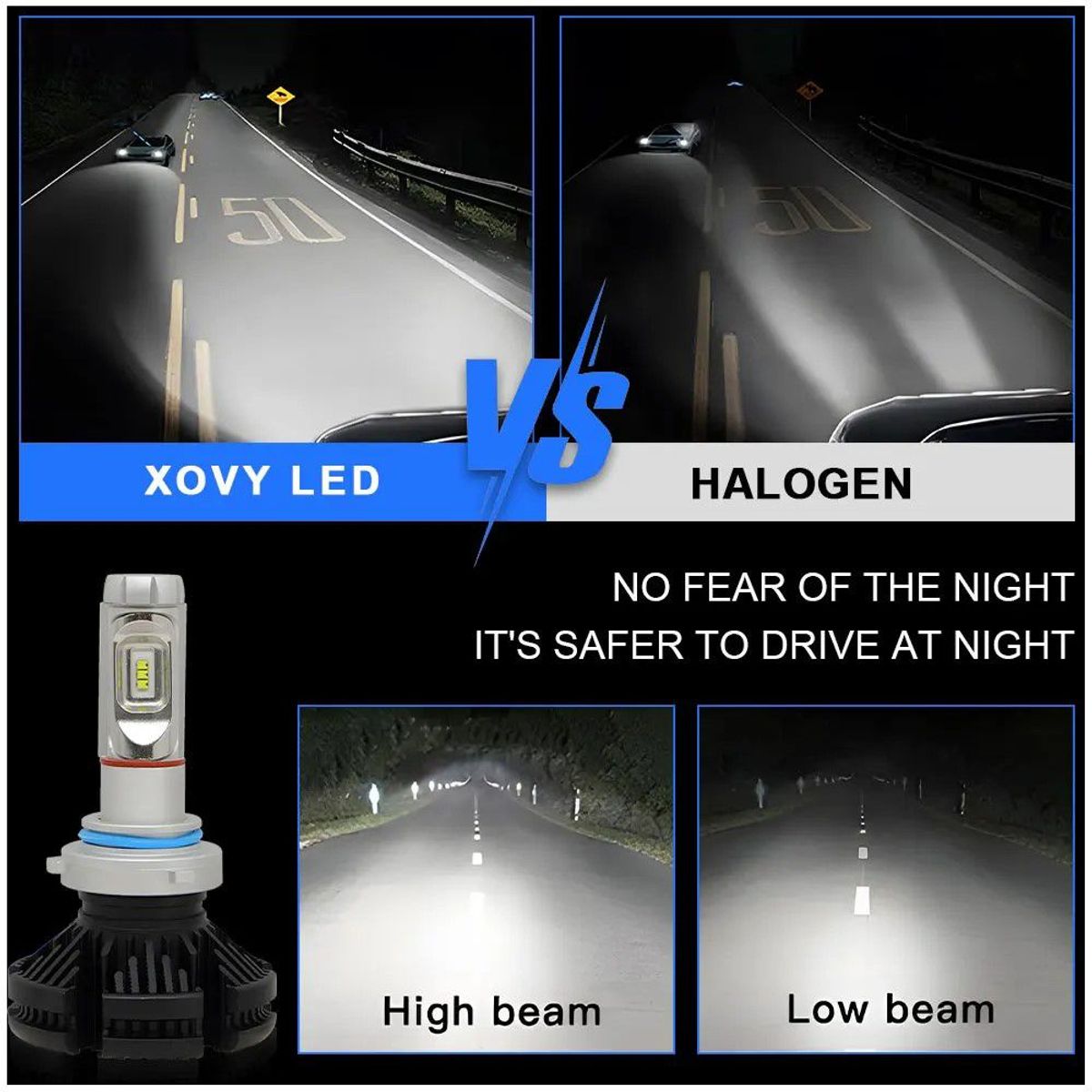GENERICO - Par De Led X3 H4 Alta Baja Alta Potencia