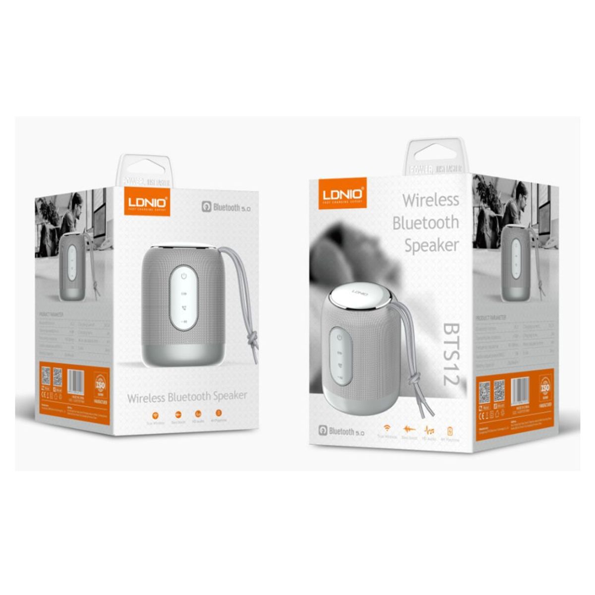 GENERICO - Parlante bluetooth inalambrico 2000 mAh Silver Ldnio BTS12