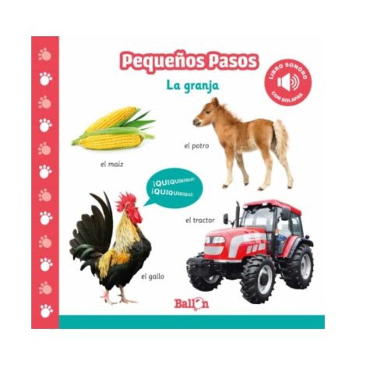 GENERICO - LIBRO DE SONIDO GRANJA PEQUEÑOS PASOS