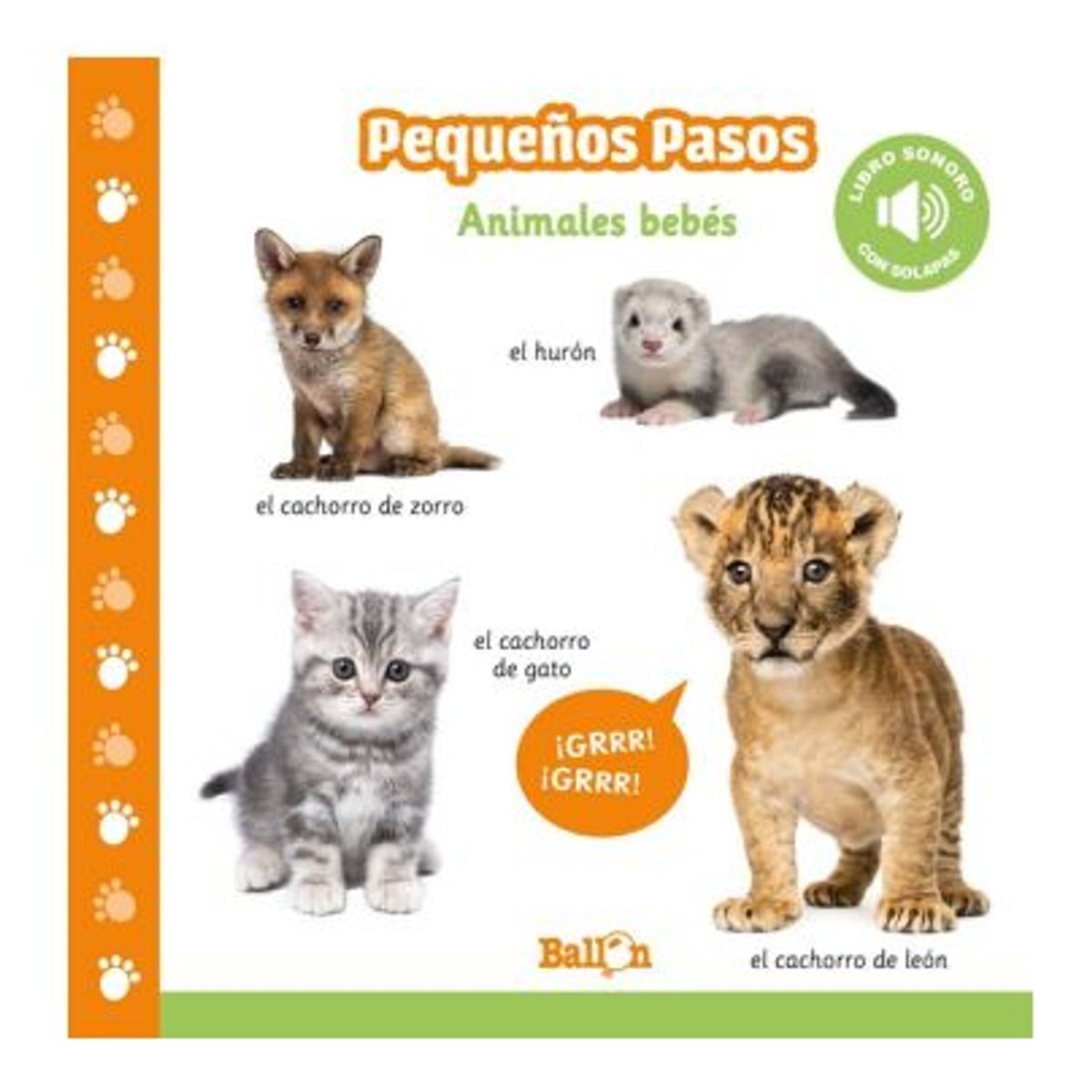 GENERICO - LIBRO DE SONIDOS BEBES PEQUEÑOS PEQUEÑOS PASOS