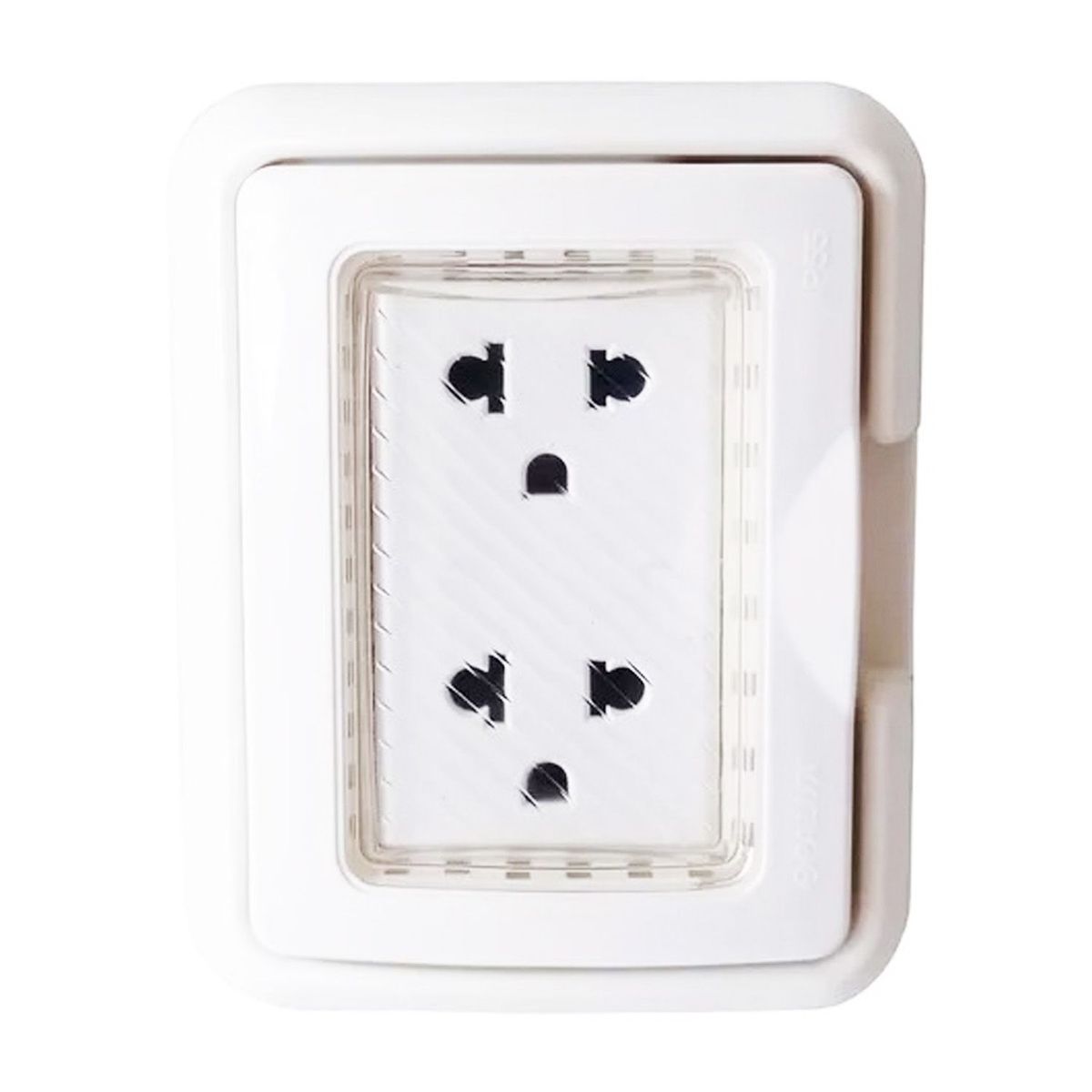 OPALUX - Placa Hidrobox + toma doble universal Opalux