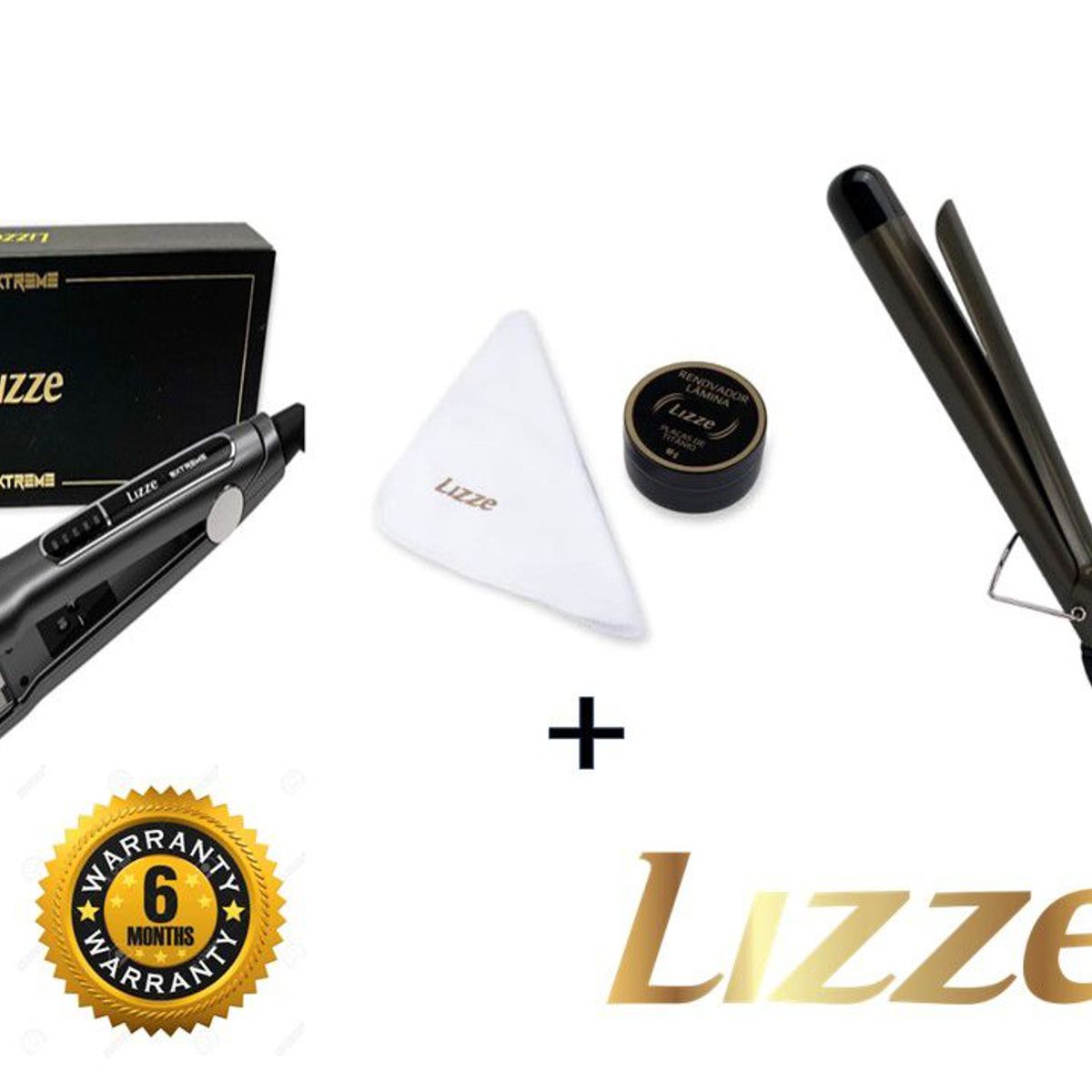 LIZZE - Lizze Pack Plancha Extreme + Risador Extreme 25mm + Kit Pulimento
