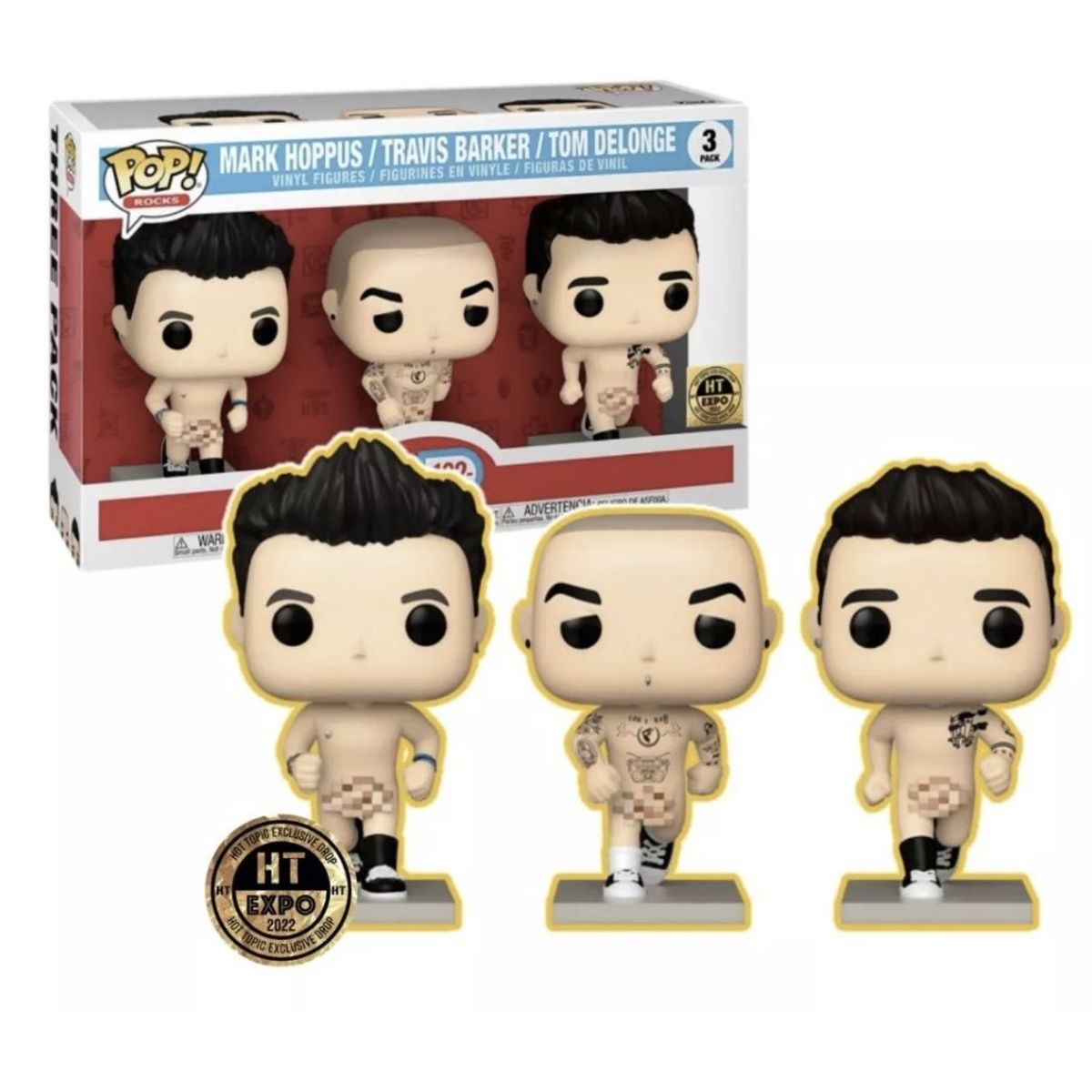 FUNKO - Blink 182 Funko 3pack  Hot Topic  Mark Travis Tom