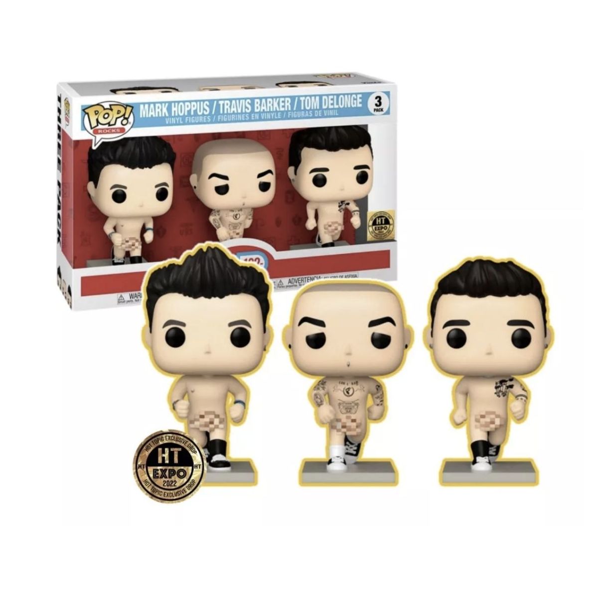 FUNKO - Blink 182 Funko 3pack  Hot Topic  Mark Travis Tom