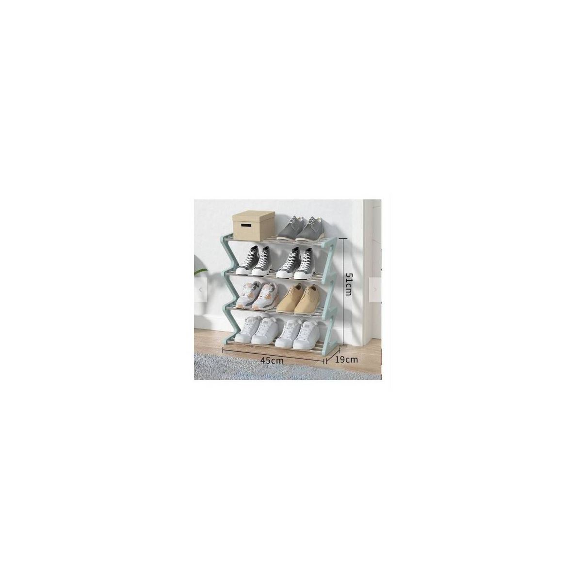 GENERICO - Zapatera Plomo armable modelo  45cm-organizador de zapatos