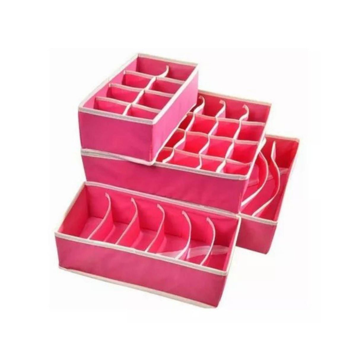 GENERICO - Juego De 4 Organizadores De Ropa Interior Para Cajón Closet