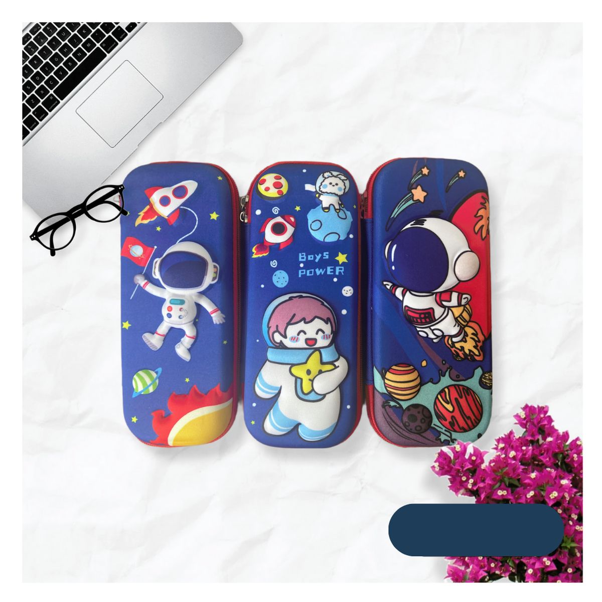 GENERICO - Cartuchera 3D - Azul