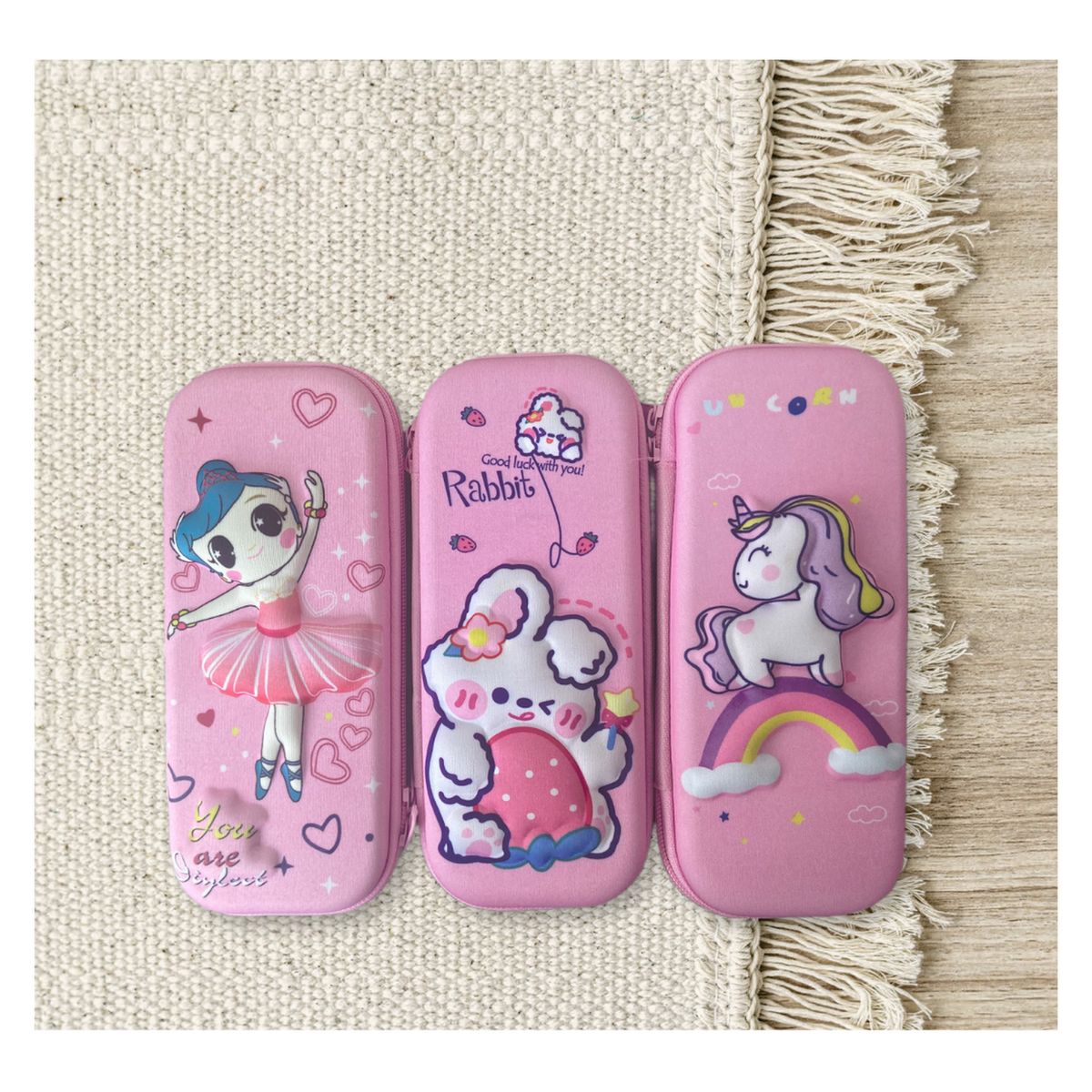 GENERICO - Cartuchera 3D - Rosa