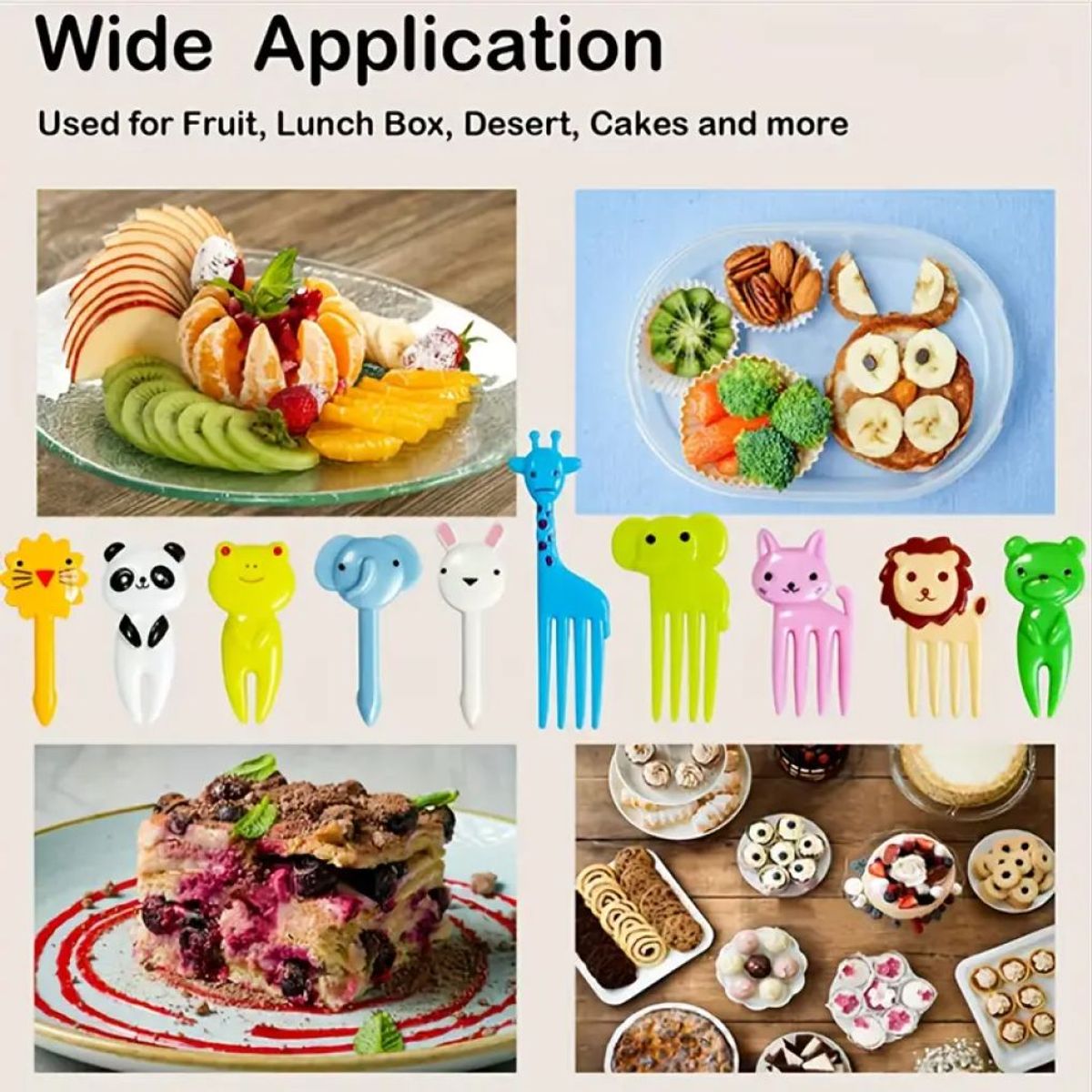 GENERICO - Palillos para aperitivos con forma de animales