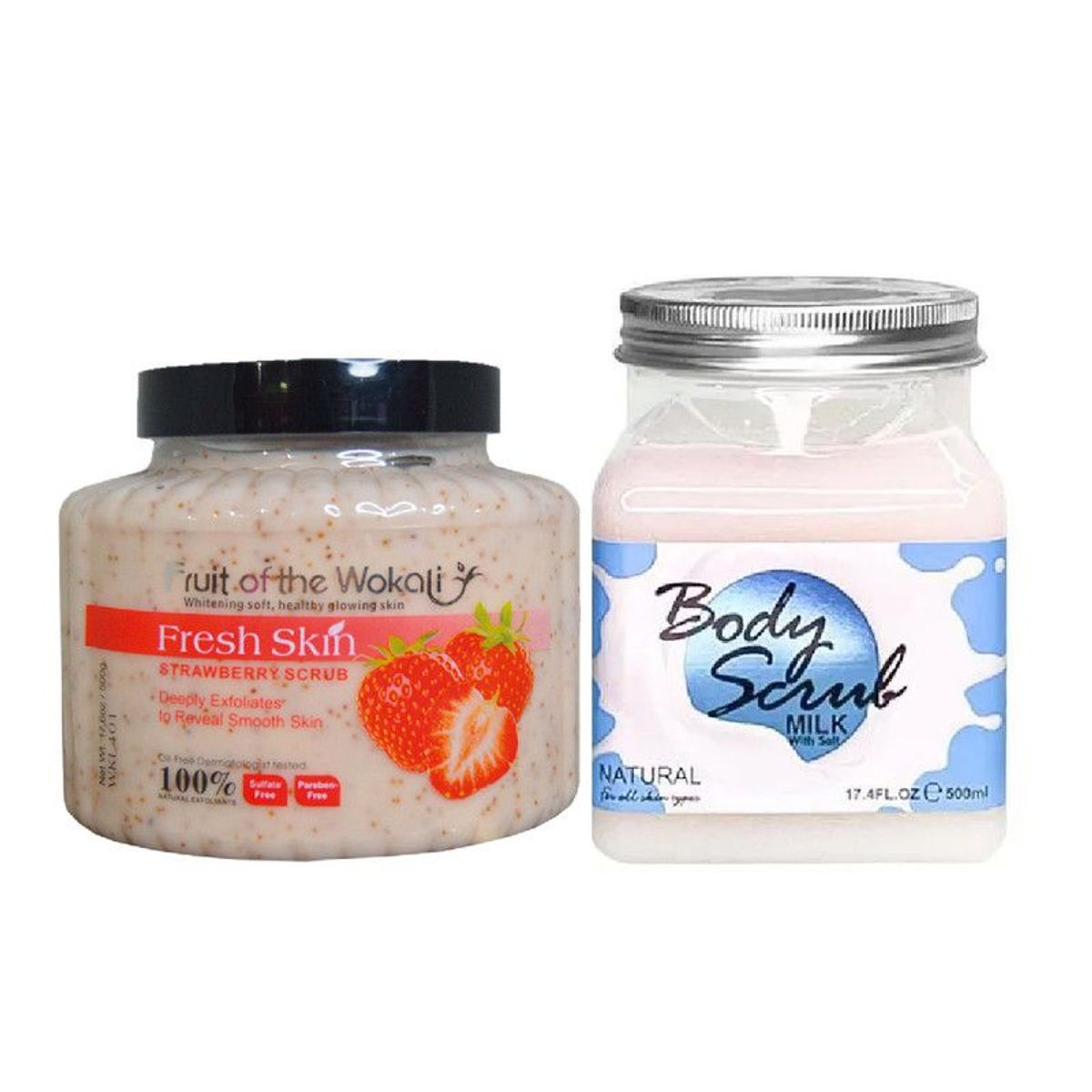 WOKALI - Pack de Exfoliante Corporal de Leche + Miel Wokali