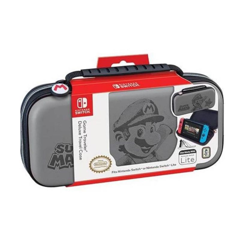 NINTENDO - Estuche Nintendo Switch Super Mario Gris