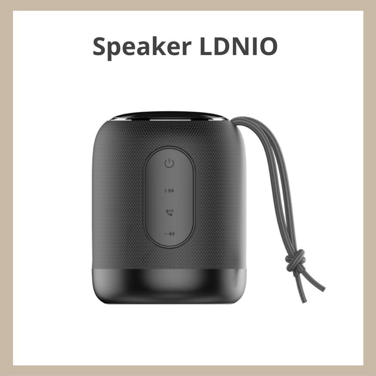 GENERICO - Parlante bluetooth inalambrico 2000 mAh black Ldnio BTS12