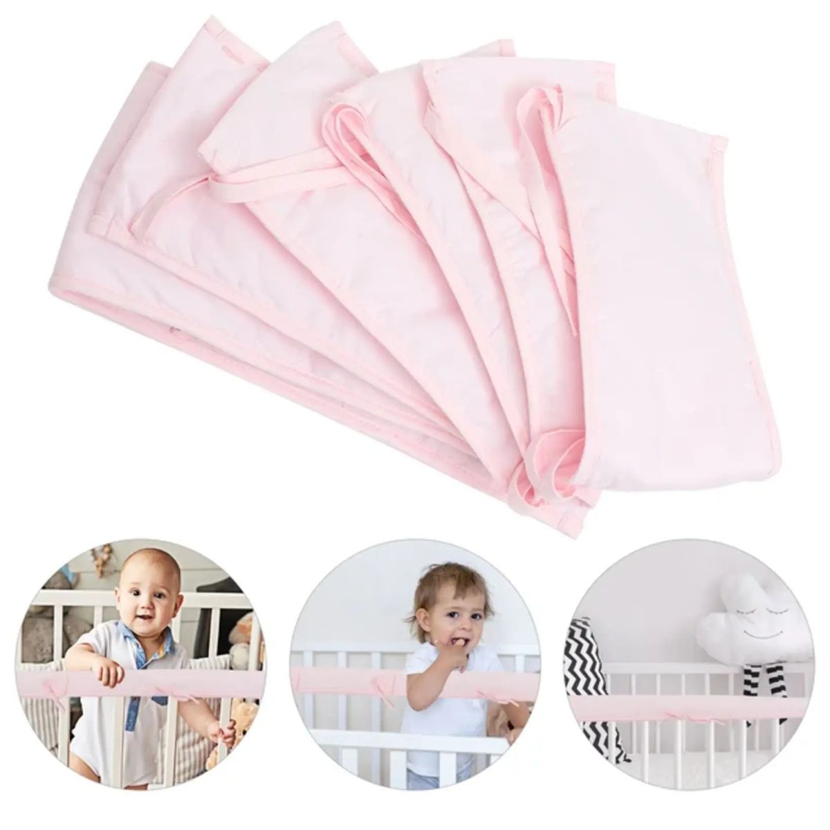 GENERICO - Set de 2 piezas protector de baranda 130 cm