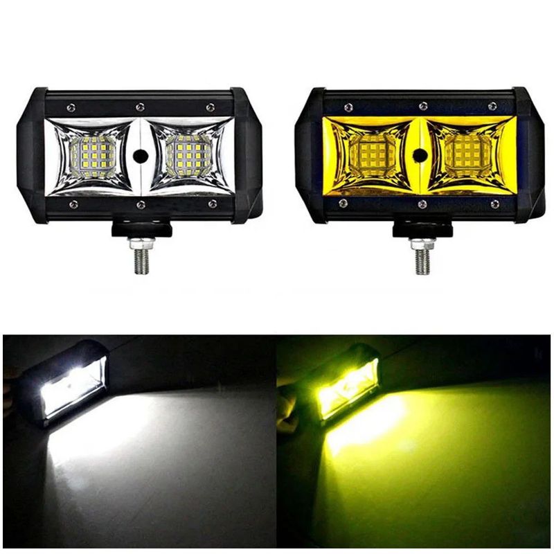 GENERICO - Faro Led Cob Luz Amarillo 96w 4x4
