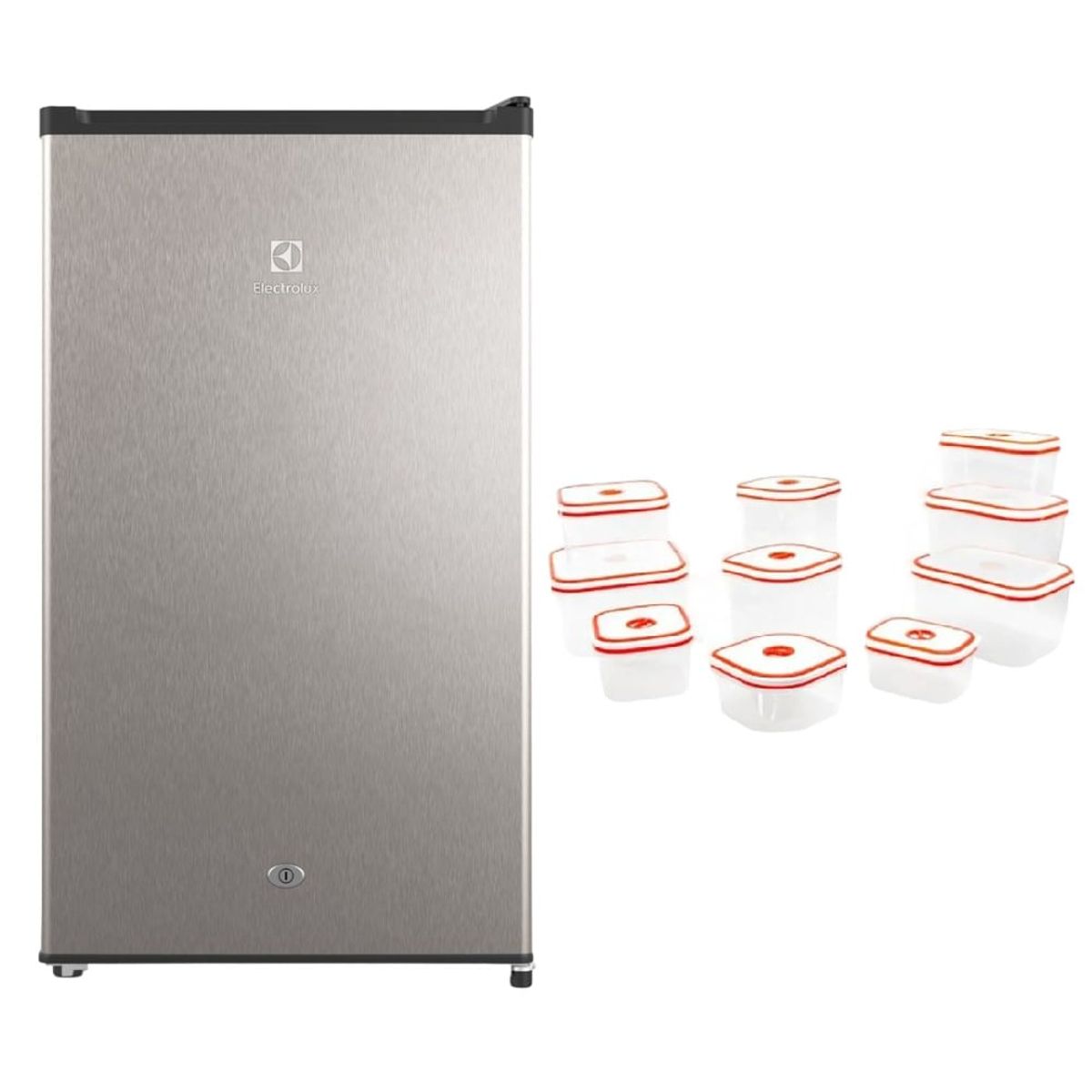 ELECTROLUX - Combo Frigobar x 90L ERD090G2HWG+A14278701-Tapers x10pzs Electrolux