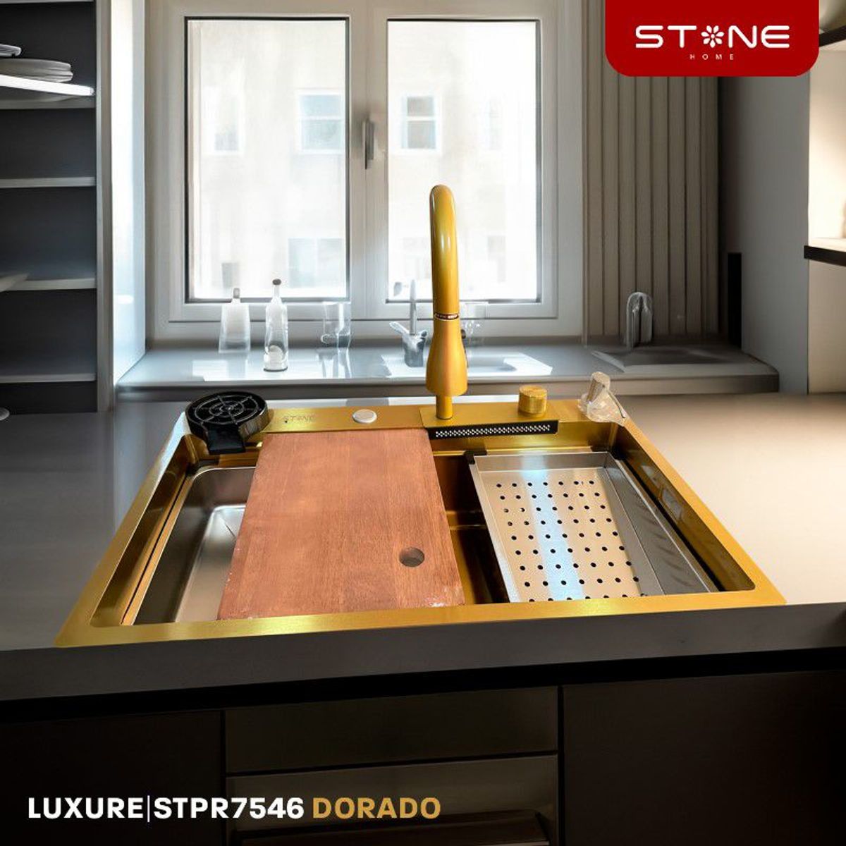 STONE - LAVADERO MULTIFUNCIONAL LUXURE GOLDEN STPR7546G  STONE