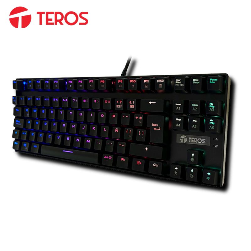 TEROS GAMING - Teclado Gamer Teros Te-4153 Mecánico Multimedia