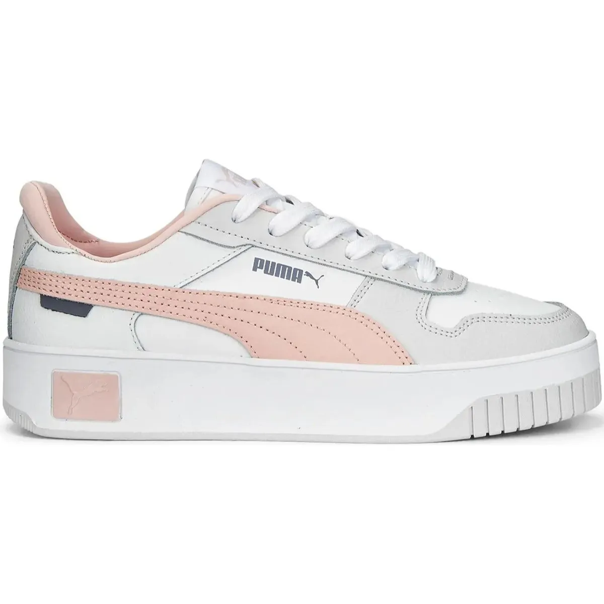 PUMA - Zapatilla Puma Carina Street Mujer 389390 05 Blanco/Rose/Gris